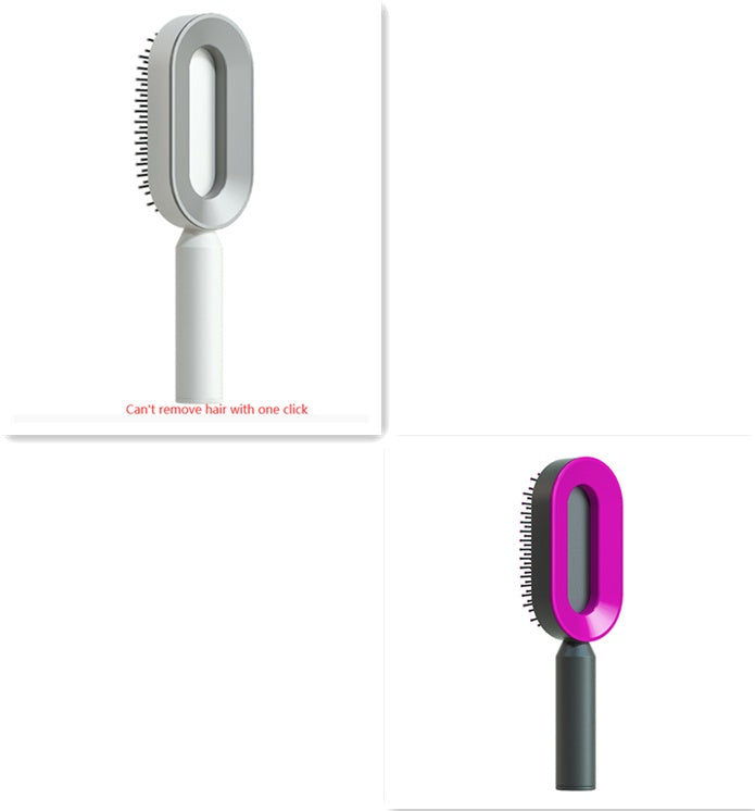 Self-Cleaning Hair Brush – Anti-Static Scalp Massage Comb for Women - Avail Market