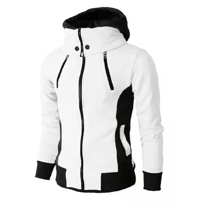 Men’s Zip-Up Hooded Jacket – Casual Slim Two-Piece Sports Sweatshirt - Avail Market